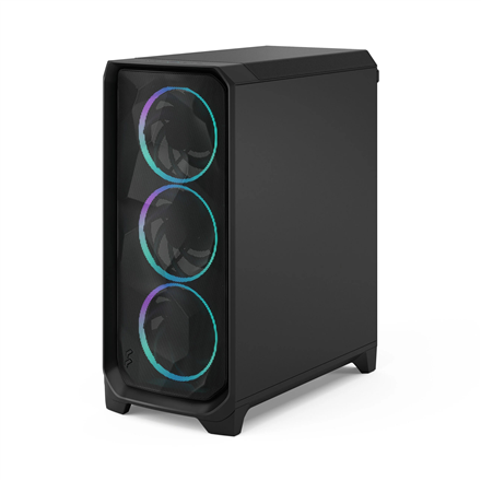 Fractal Design Meshify 3 RGB TG Light PC-Gehäuse, Midi-Tower, E-ATX - schwarz