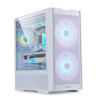 Lian Li LANCOOL 206 Gehäuse, Midi-Tower, ATX, Tempered Glass - weiß