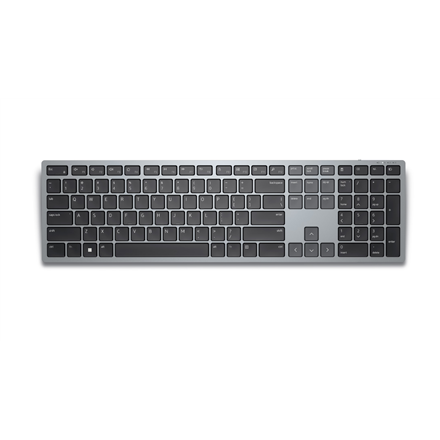 Dell Keyboard KB700 Keyboard Wireless Adjustable Height; Keyboard Technology - Scissors RU 2.4 GHz, Bluetooth 5.0 Titan Gray