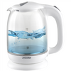 Mesko Kettle MS 1302w Electric, 2200 W, 1.7 L, Glass, 360° rotational base, White