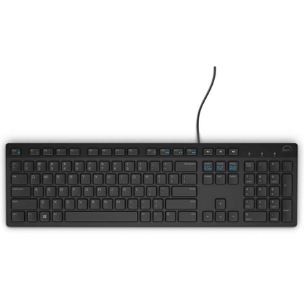 Dell KB216 Multimedia Wired EN Black Numeric keypad