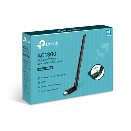 TP-Link Archer T3U Plus AC1300 High Gain Wireless Dual Band USB Adapter