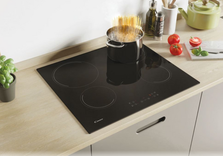 Candy | Hob | CH64CCB/4U2 | Vitroceramic | Number of burners/cooking zones 4 | Touch | Black