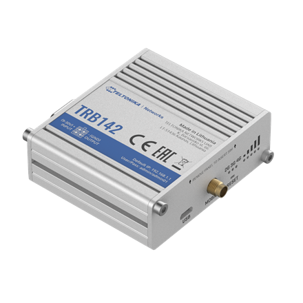 Teltonika TRB142003000 Gateway, 2G/3G/4G LTE (Cat 1), Equipped with RS232 for serial communication Teltonika