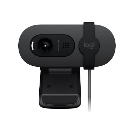 Logitech BRIO 105 Business Webcam, 2MP, FHD 1080p, USB-A, Black | Logitech