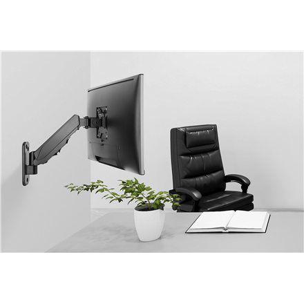 Digitus Wall mount | DA-90396 | Adjustable Height, Rotate, Tilt | 17-32 " | Maximum weight (capacity) 8 kg | Black