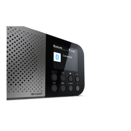 Sharp DR-P520(GY) OSAKA Pocket/Handheld Portable Digital Radio, Grey | Sharp