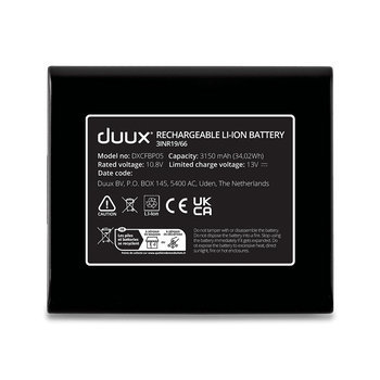 Dock + Battery pack 10.8 V for Duux Whisper Flex | DXCFBP05 | Black