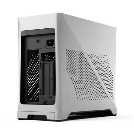Fractal Design Era 2 Mini-ITX Gehäuse, Walnussholz-Panel – Silber