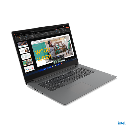 Lenovo Essential V17 IRU | Iron Grey | 17.3 " | IPS | FHD | 1920 x 1080 pixels | Anti-glare | Intel Core i5 | i5-13420H | 8 GB | Soldered DDR4 | 256 GB | Intel UHD Graphics | Windows 11 Pro | 802.11ax | 5.2 | English | Warranty 24 month(s) | Battery warra
