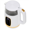 Adler Kettle with LED Display | AD 1305 | Electric | 2200 W | 1.7 L | Plastic | 360° rotational base | White/Gold