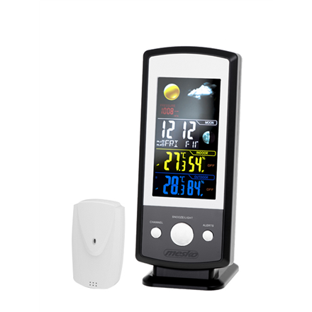 Mesko MS 1177 Weather station Black Colorful Digital Display