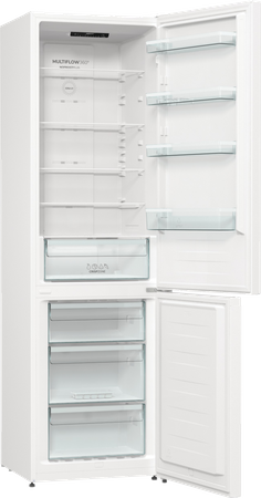 Refrigerator | NRK6202EW4 | Energy efficiency class E | Free standing | Combi | Height 200 cm | No Frost system | Fridge net capacity 235 L | Freezer net capacity 96 L | Display | 38 dB | White