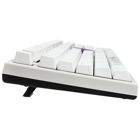 Ducky One 2 White Edition PBT Gaming Tastatur, MX-Blue, weiße LED - weiß