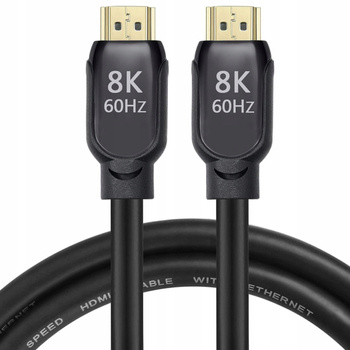 Kabel HDMI 2.1 ULTRA HIGH SPEED PRZEWÓD GIĘTKI PREMIUM UHD 8K 4K 120Hz 5M