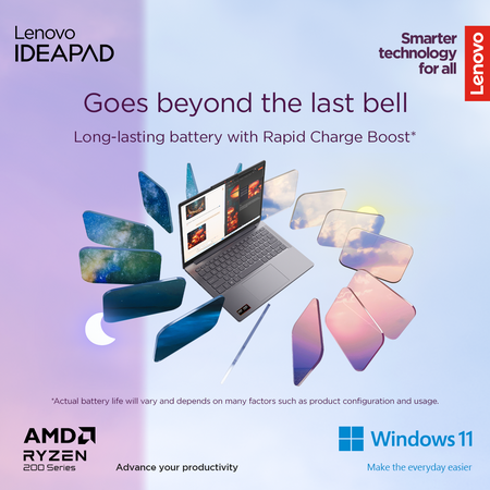 Lenovo IdeaPad Slim 3 15AMN8 | Arctic Grey | 15.6 " | TN | FHD | 1920 x 1080 pixels | Anti-glare | AMD Ryzen 3 | 7320U | 16 GB | Soldered LPDDR5 | Solid-state drive capacity 512 GB | AMD Radeon 610M Graphics | Windows 11 Home | 802.11ax | Bluetooth versio