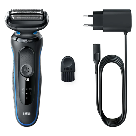 Braun Shaver 51-B1000s Operating time (max) 50 min Wet & Dry Black/Blue