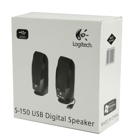 Logitech LGT-S150 Black 2.0 Stereo Speakers Total RMS power: 1.2 watts RMS (0.6 watts per satellite) ; W