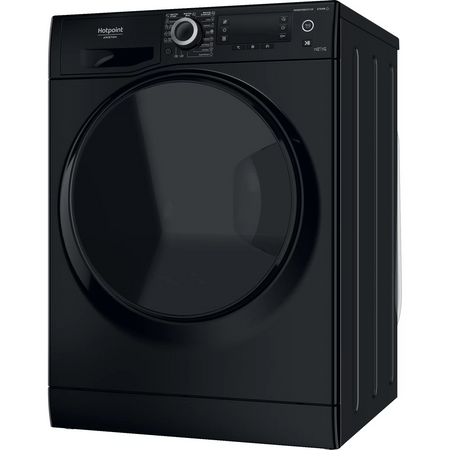 Hotpoint Washing Machine With Dryer NDD 11725 BDA EE Energy efficiency class E Front loading Washing capacity 11 kg 1551 RPM Depth 61 cm Width 60 cm Display LCD Drying system Drying capacity 7 kg Steam function Black