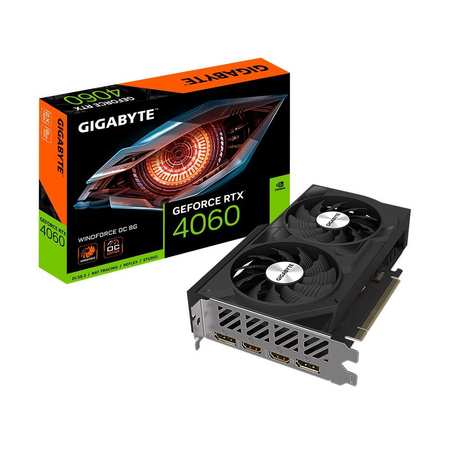 GIGABYTE GeForce RTX 4060 Windforce OC 8G, 8192 MB GDDR6