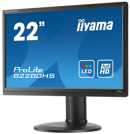 iiyama 21.5&amp;quot; TN B2280HS-B1 (GWARANCJA ZERO MARTWYCH PIXELI)