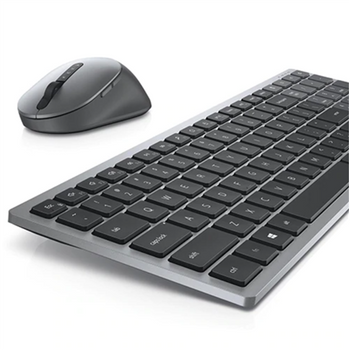 Dell Keyboard and Mouse KM7120W Keyboard and Mouse Set Wireless Batteries included US Wireless connection Numeric keypad Titan Gray Bluetooth