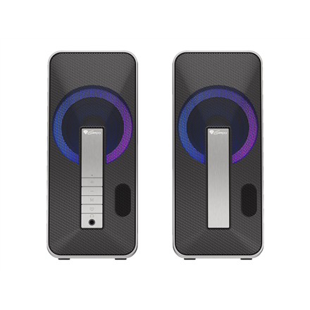 Genesis | Computer Speaker | Helium 100BT RGB | Bluetooth | Silver/Black | Ω | Gaming Speakers | Wireless connection