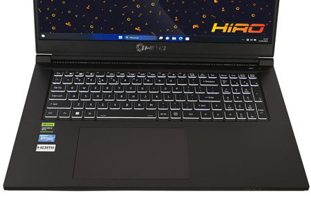 Laptop gamingowy HIRO K770 17,3'', 144Hz, i7-13700H, RTX 4070 8GB, 32GB RAM, 2TB SSD M.2, Windows 11