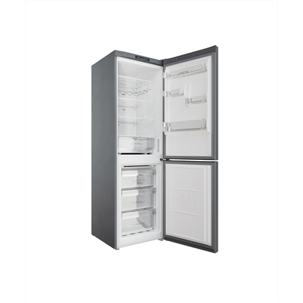 INDESIT Refrigerator INFC8 TI21X Energy efficiency class F Free standing Combi Height 191.2 cm No Frost system Fridge net capacity 231 L Freezer net capacity 104 L Display 40 dB Stainless steel