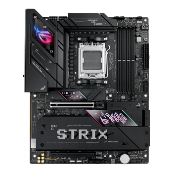 Asus ROG STRIX B850-E GAMING WIFI | Processor family AMD | Processor socket AM5 | DDR5 | Supported hard disk drive interfaces SATA, M.2 | Number of SATA connectors 4