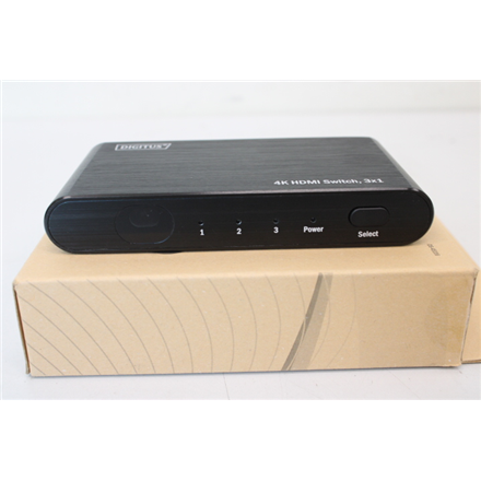 SALE OUT. DIGITUS 4K HDMI Switch, 3x1, UNPACKED, USED, SCRATCHED SCREEN | Digitus | 4K HDMI Switch, 3in1 | DS-45316 | UNPACKED, USED, SCRATCHED SCREEN