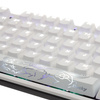 Ducky One 2 White Edition PBT Gaming Tastatur, MX-Blue, weiße LED - weiß