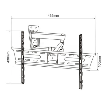 UCHWYT DO TV LED/LCD 26-55" 30KG CV-23 regul. pion/poziom OEM