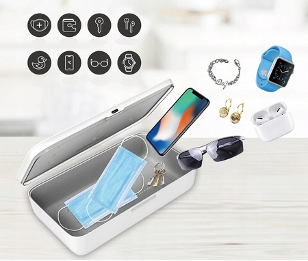 URZĄDZENIE DO STERYLIZACJI OZON UV-C ŁADOWARKA QI