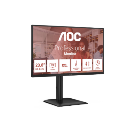 AOC 24E4U | 23.8 " | IPS | FHD | 16:9 | 120 Hz | 4 ms | 1920 x 1080 pixels | 300 cd/m²