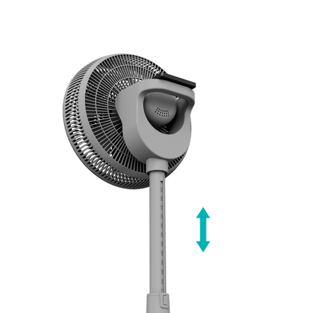 Duux | Fan | Whisper 2 | Stand Fan | Gray | Diameter 34 cm | Number of speeds 26 | Oscillation | 1.6-19 W | Remote control