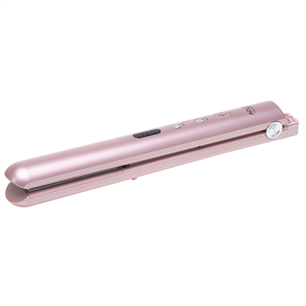 Adler Cordless Hair Straightener | AD 2327 | Ceramic heating system | Display LED | Temperature (min) 160 °C | Temperature (max) 220 °C | Pink