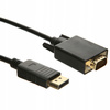 KABEL KONWERTER DISPLAYPORT DP - VGA FULLHD 1,8M