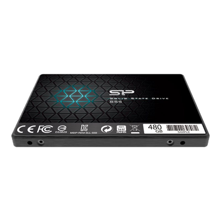 Silicon Power Slim S55 480 GB SSD form factor 2.5" SSD interface SATA Write speed 440 MB/s Read speed 550 MB/s