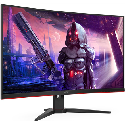 AOC Curved Gaming Monitor C32G2AE/BK 31.5 ", VA, FHD, 1920 x 1080, 16:9, 1 ms, 250 cd/m², Black/Red