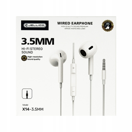 SŁUCHAWKI EAR PHONE Z MINIJACK DOUSZNE Z MIKROFON