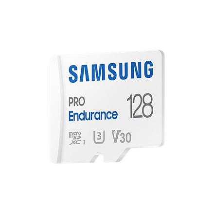 Samsung PRO Endurance MB-MJ128KA/EU 128 GB MicroSD Memory Card Flash memory class U3, V30, Class 10 SD adapter