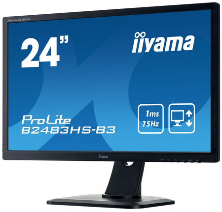 iiyama 24&amp;quot; TN B2483HS-B3 (GWARANCJA ZERO MARTWYCH PIXELI)