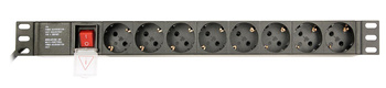 Listwa zasilająca do szaf Rack (PDU) Gembird EG-PDU-014-C14 wtyk C14 1U (3m)