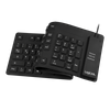 Logilink Flexible waterproof Keyboard USB + PS/2 ID0019A Flexible keyboard Wired DE Black
