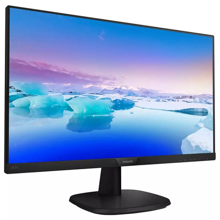 Philips V Line 243V7QDSB/00 23.8 " IPS FHD 16:9 5 ms 250 cd/m² Black HDMI ports quantity 1 60 Hz