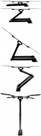 UCHWYT TV 23-65 OBROTOWY UCHYLNY DO TELEWIZOR STAL