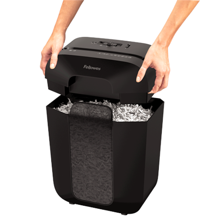 Fellowes Powershred LX50 Black 17 L Credit cards shredding Cross-Cut Shredder Paper handling standard/output 9 sheets per pass Warranty 24 month(s)