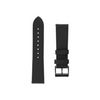 Fixed | Leather Strap with Quick Release 22mm for Smartwatch | Black