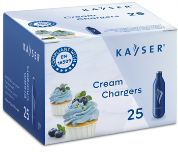 Naboje N2O do syfonu do bitej śmietany 7,5g Kayser 25 szt/Opk